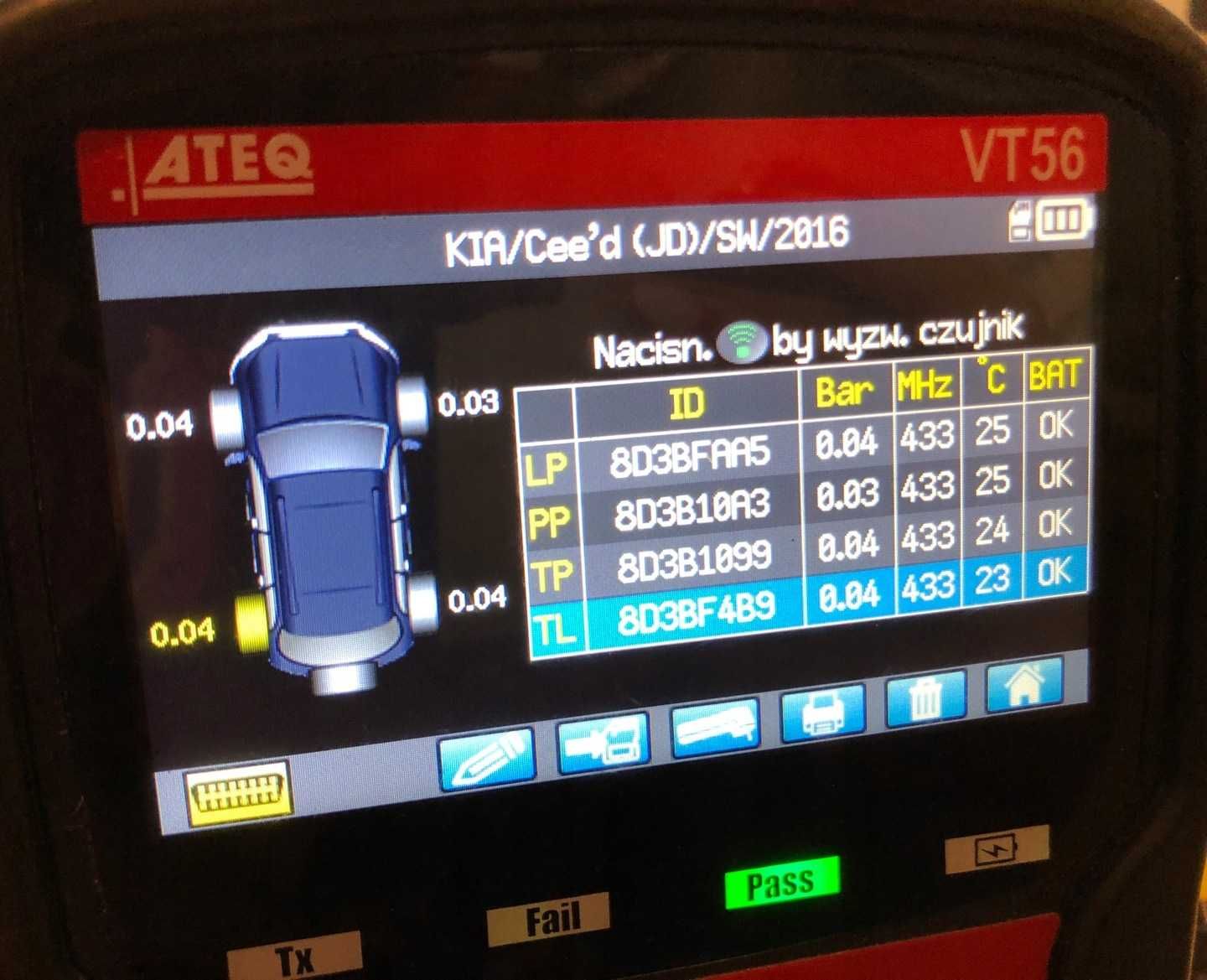 1x czujnik ciśnienia TPMS KIA CEED HYUNDAI 529333N100