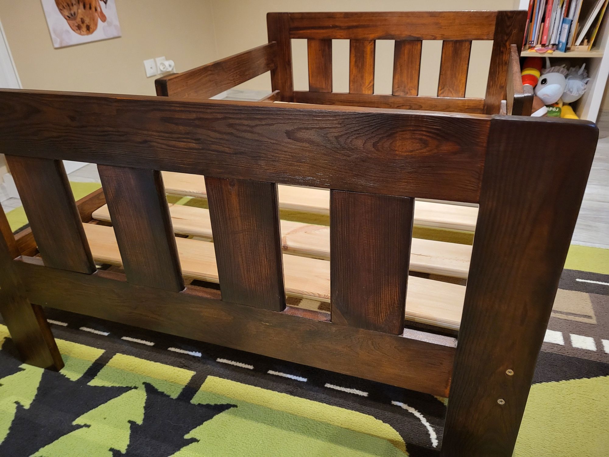 Łóżko dziecięce drewno 90x140 cm