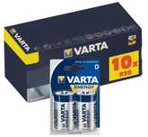 Zestaw 10x baterie alkaliczne VARTA R20 Typ D do piecyka gazowego