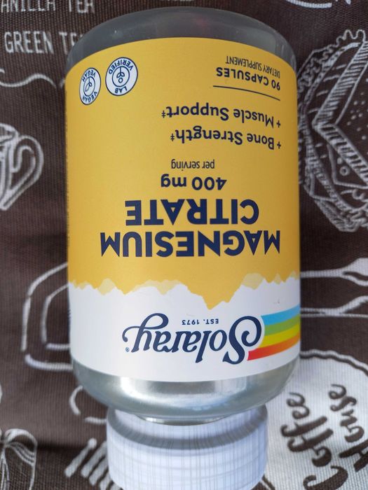 Магній цитрат магний magnesium citrate now foods solaray life source