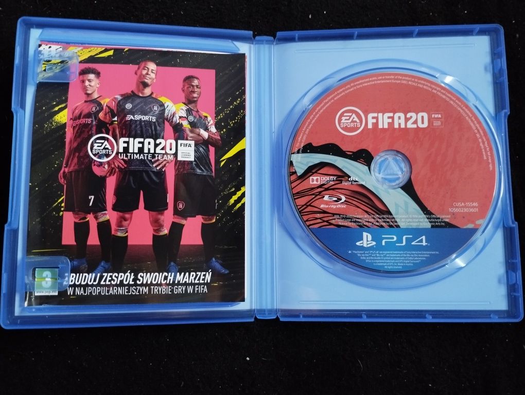 FIFA 20, PS4 wersja PL, płyta idealna