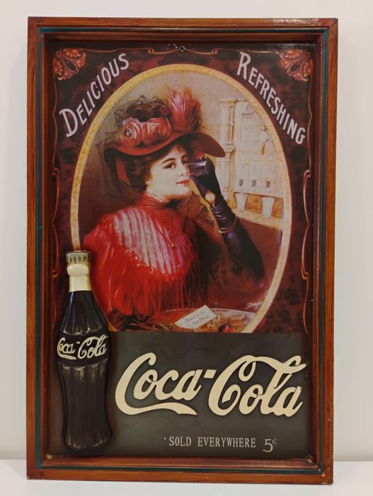 Quadro/placa publicitária Coca-Cola