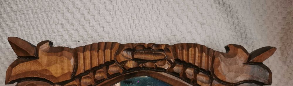 Lustro ścienne w drewnianej ramie 40/30cm