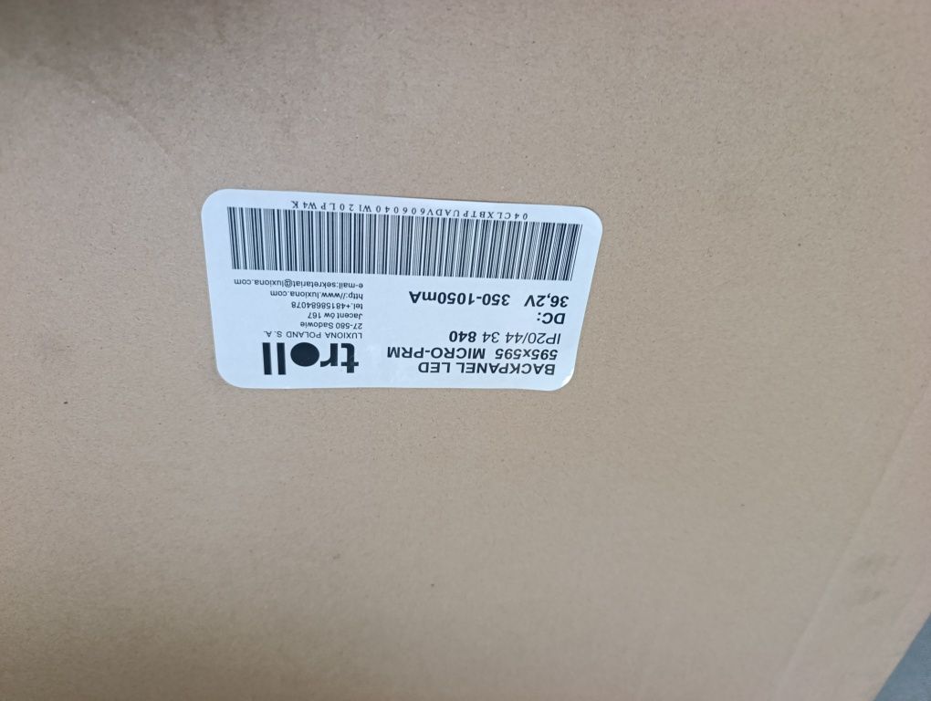 panel LED BACKPANEL LED 595x595