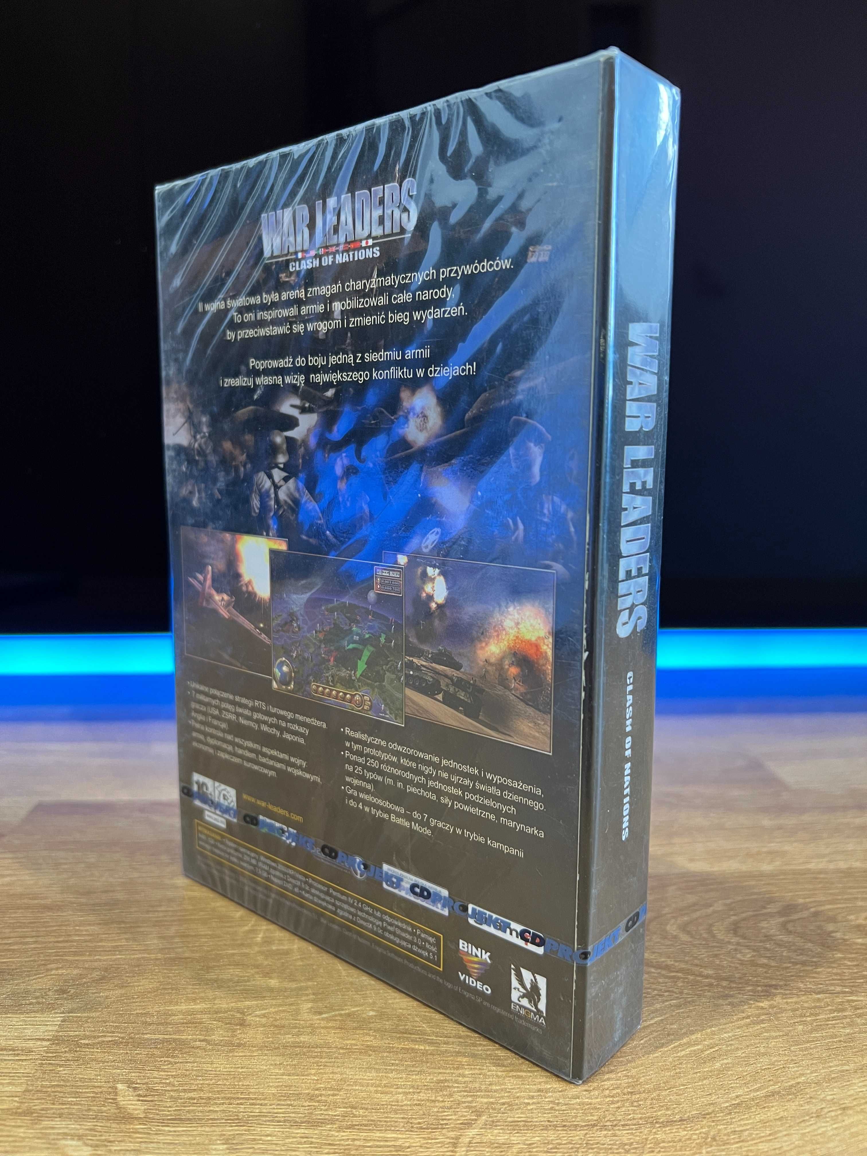 War Leaders gra NOWA FOLIA (PC PL 2008) karton BOX premierowe wydanie