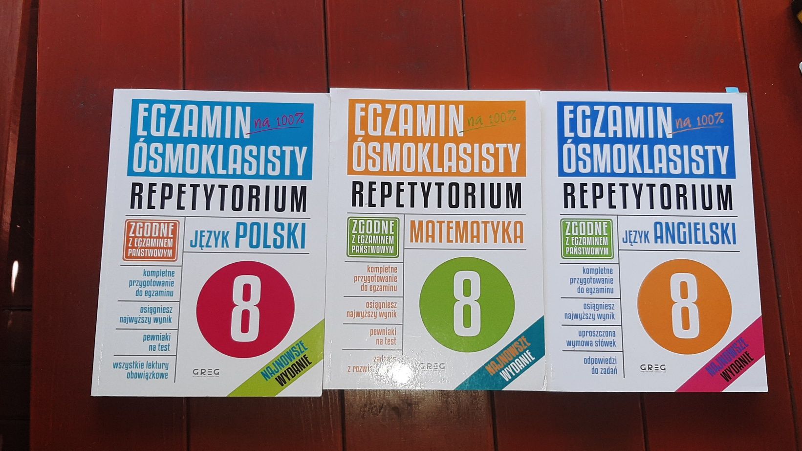 Repetytorium ósmoklasisty. Język polski, matematyka, język angielski.