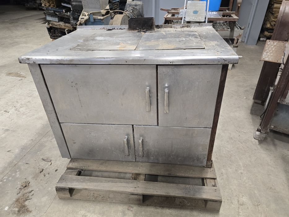 Fogão de lenha em inox