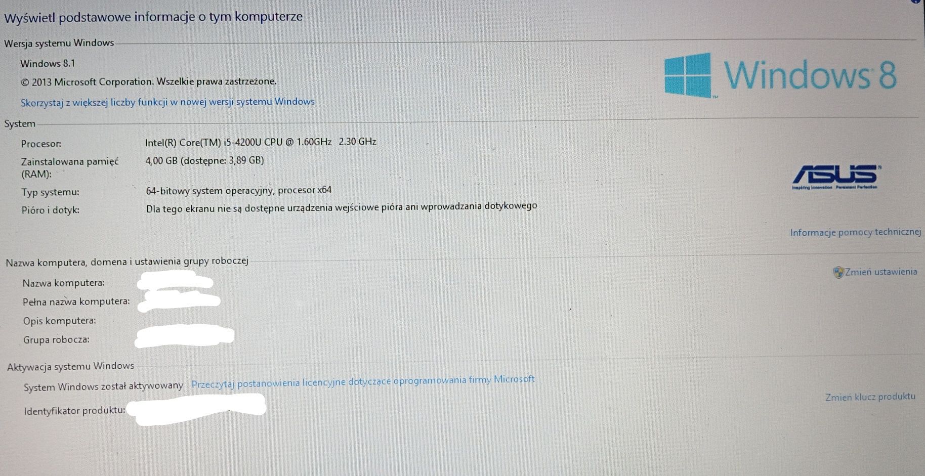 Laptop Asus 1TB Pamięci