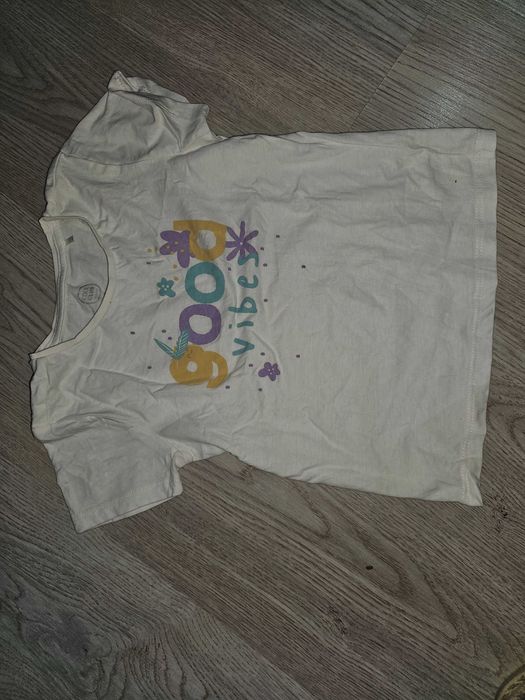 Biały t-shirt, rozmiar 116, Cool Club