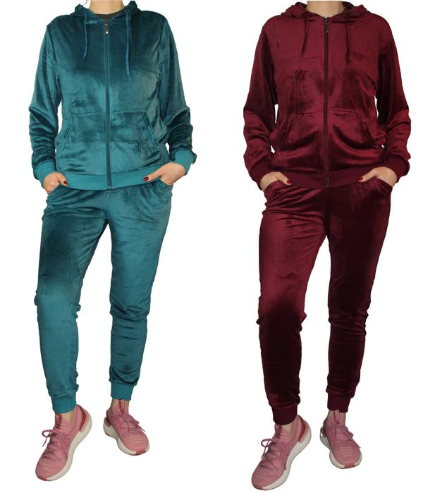 Komplet welurowy damski rozmiary od M do 3XL