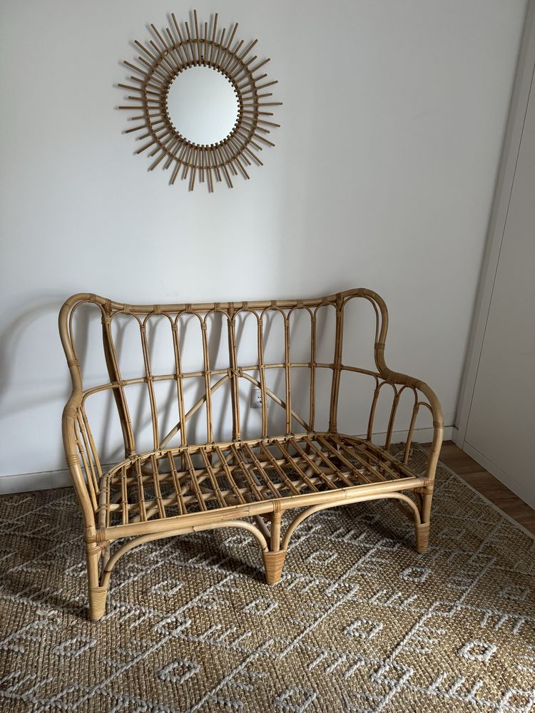 Sofá de Rattan de Exterior 2 Lugares