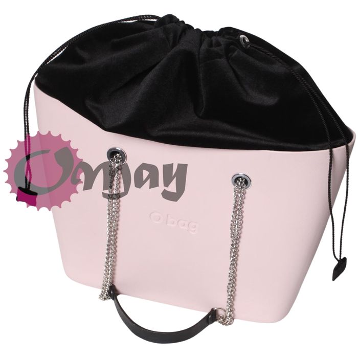 CZARNY WELUR organizer do OBAG URBAN worek 2 kieszenie komin VIP OMAY