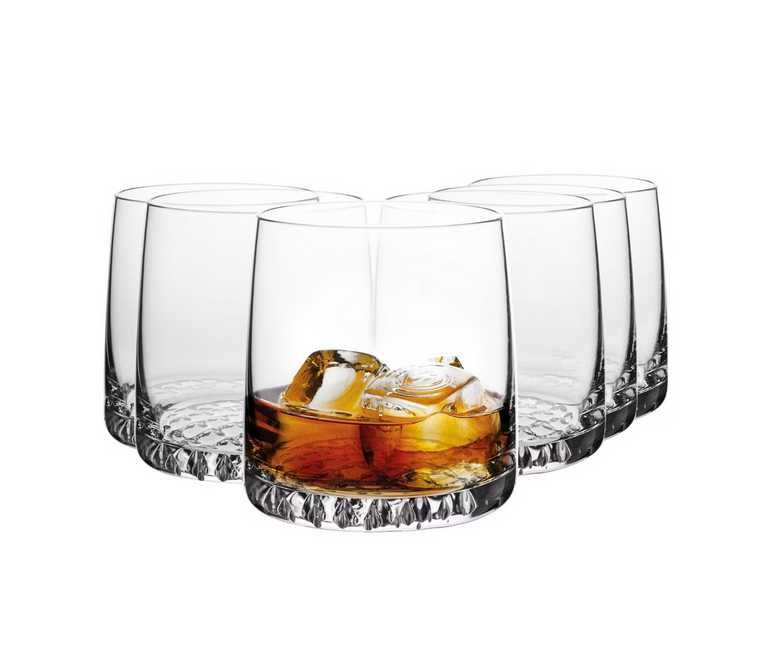 Komplet nowych szklanek do whisky Krosno Glass Fjord