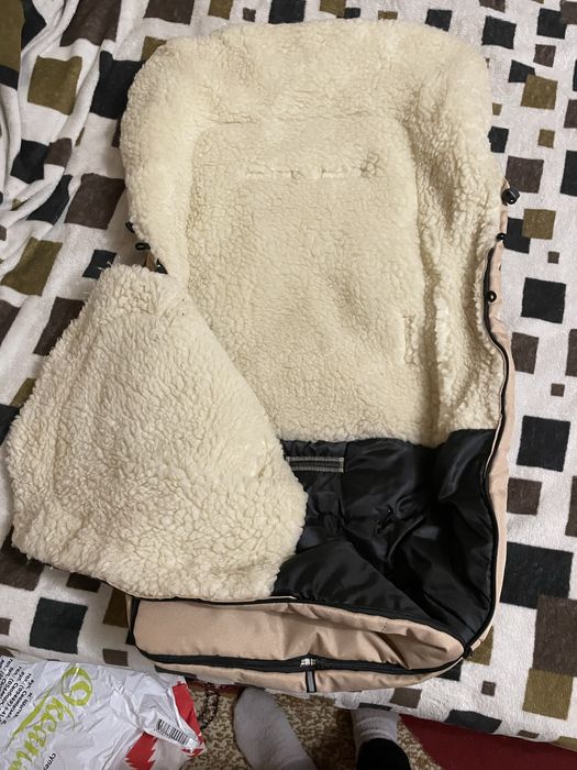 Конверт на овчине очень тёплый