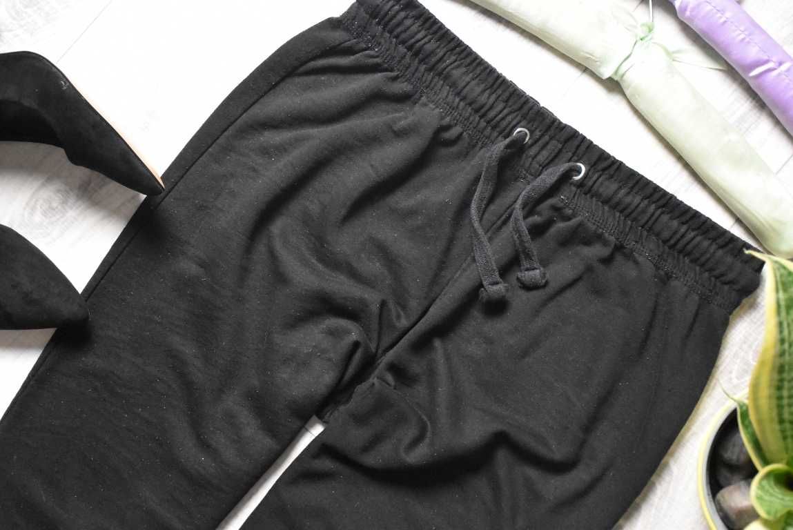 *Pep&Co* spodnie dresowe czarne 7/8 joggery wysoki stan_38
