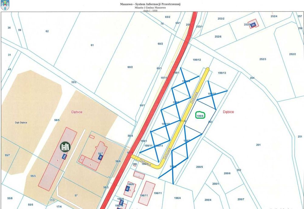 Działka budowlana z decyzją o warunkach zabudowy - Dębice, dz. 199/8