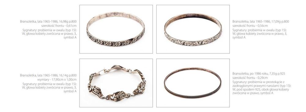 Srebrna Bransoletka - Liście Akantu - 19,06g - WARMET - Kraków