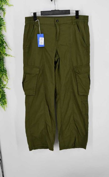 Spodnie bojówki Divided 44 ciemny khaki