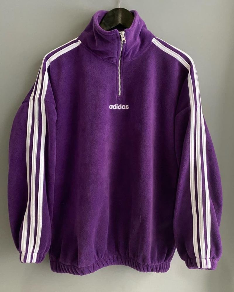 Світшот Adidas фліс фіолетовий
