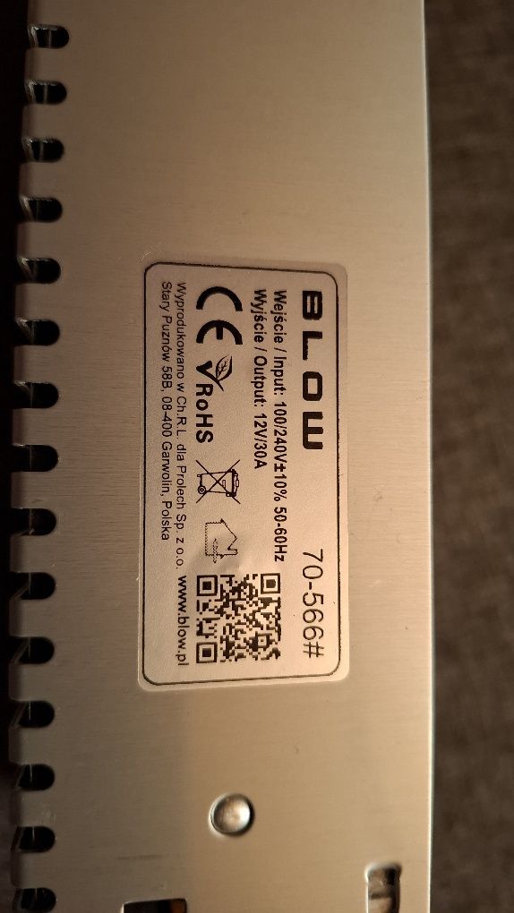 Zasilacz modułowy 12v30A