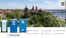 Toaleta przenośna TOI TOI wynajem toalety serwis toalet wc na budowę