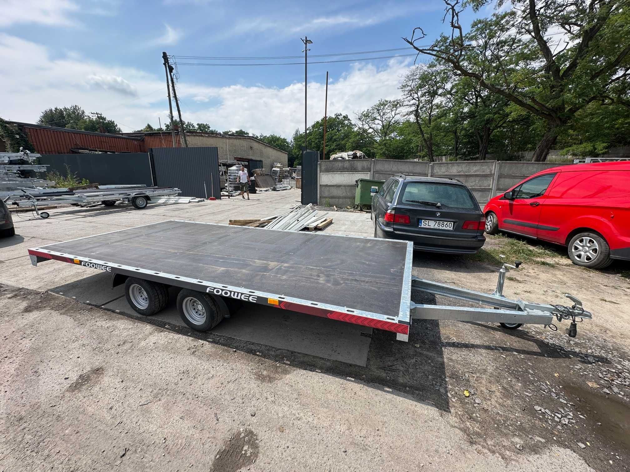Przyczepa PLATFORMA towarowa bagażowa DMC750kg 4x2m NOWA HIT CENOWY!!!