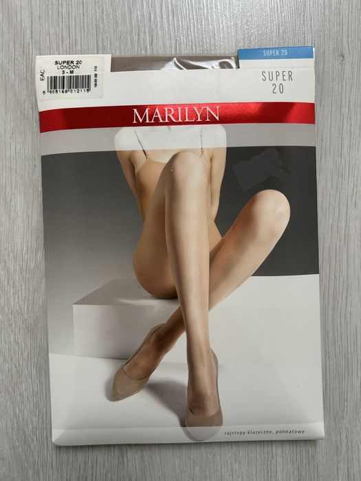 Rajstopy Marilyn półmatowe z lycry 3/M London Super 20