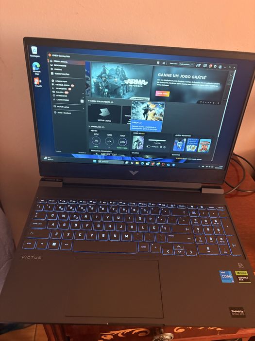 Computador game VICTUS  outra informações na imagem do PC