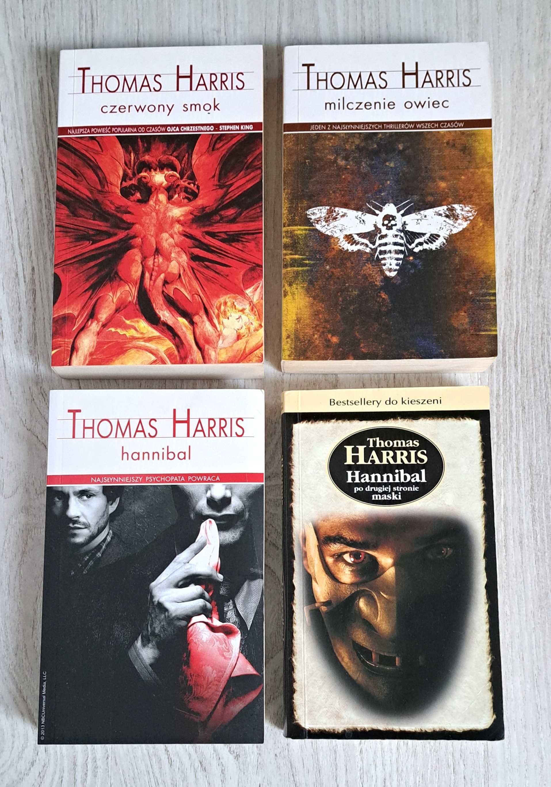 4x Thomas Harris Hannibal Po drugiej + Milczenie owiec + Czerwony smok