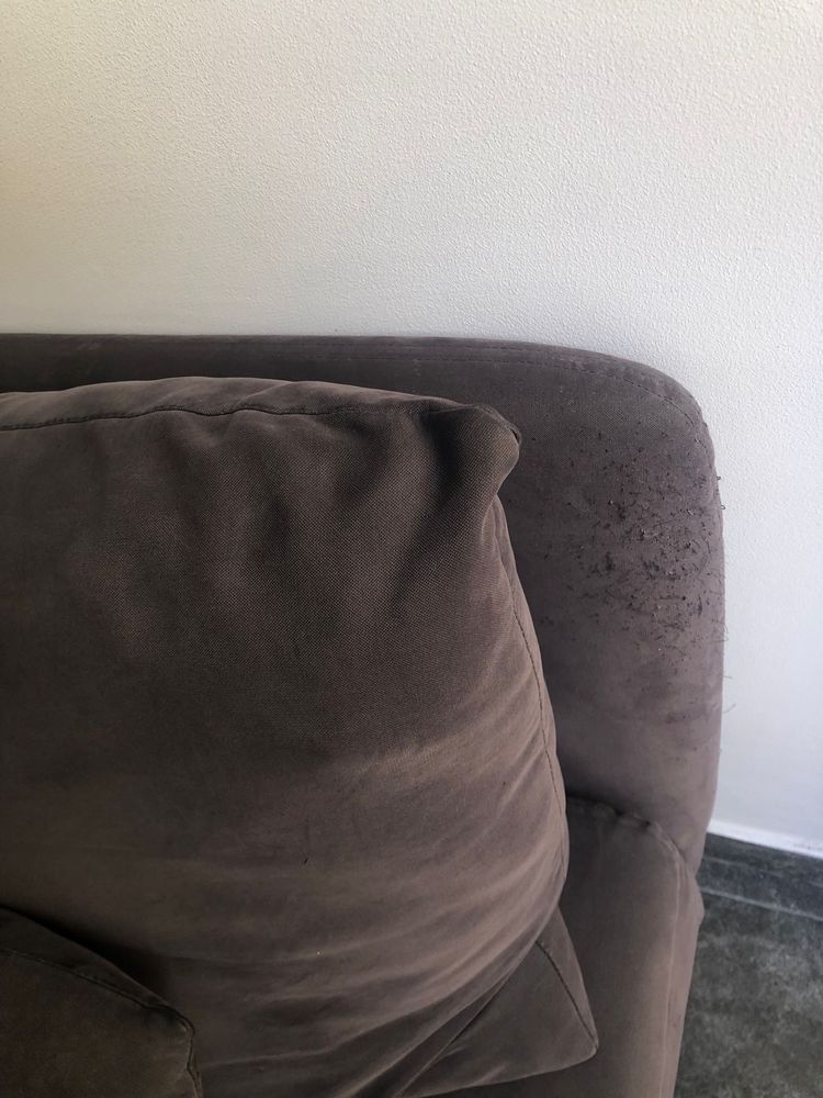 Sofa cinza com chaise longue. Söderhamn IKEA