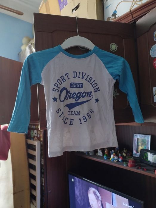 Bluzeczka biało niebieska