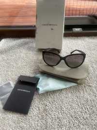 Emporio Armani okulary damskie przeciwsloneczne czarne