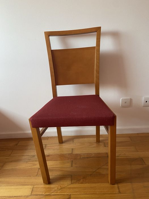Cadeira madeira cerejeira (4 uni]