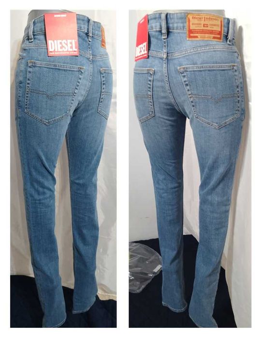 Diesel d-luster calças de ganga para homem (331)