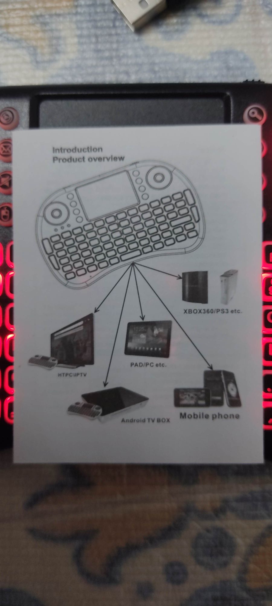 Air mouse com bateria