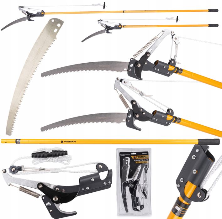 Sekator Teleskopowy Pila 2w1 Do Galezi Drzew 240cm Powermat