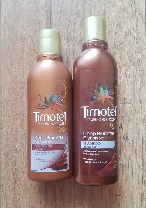 Timotei Deep Brunette szampon + odżywka głęboki brąz zestaw