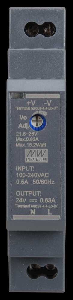 Блок живлення Mean Well HDR-60-24 На DIN-рейку 60 Вт 24V 2,5А (AC/DC