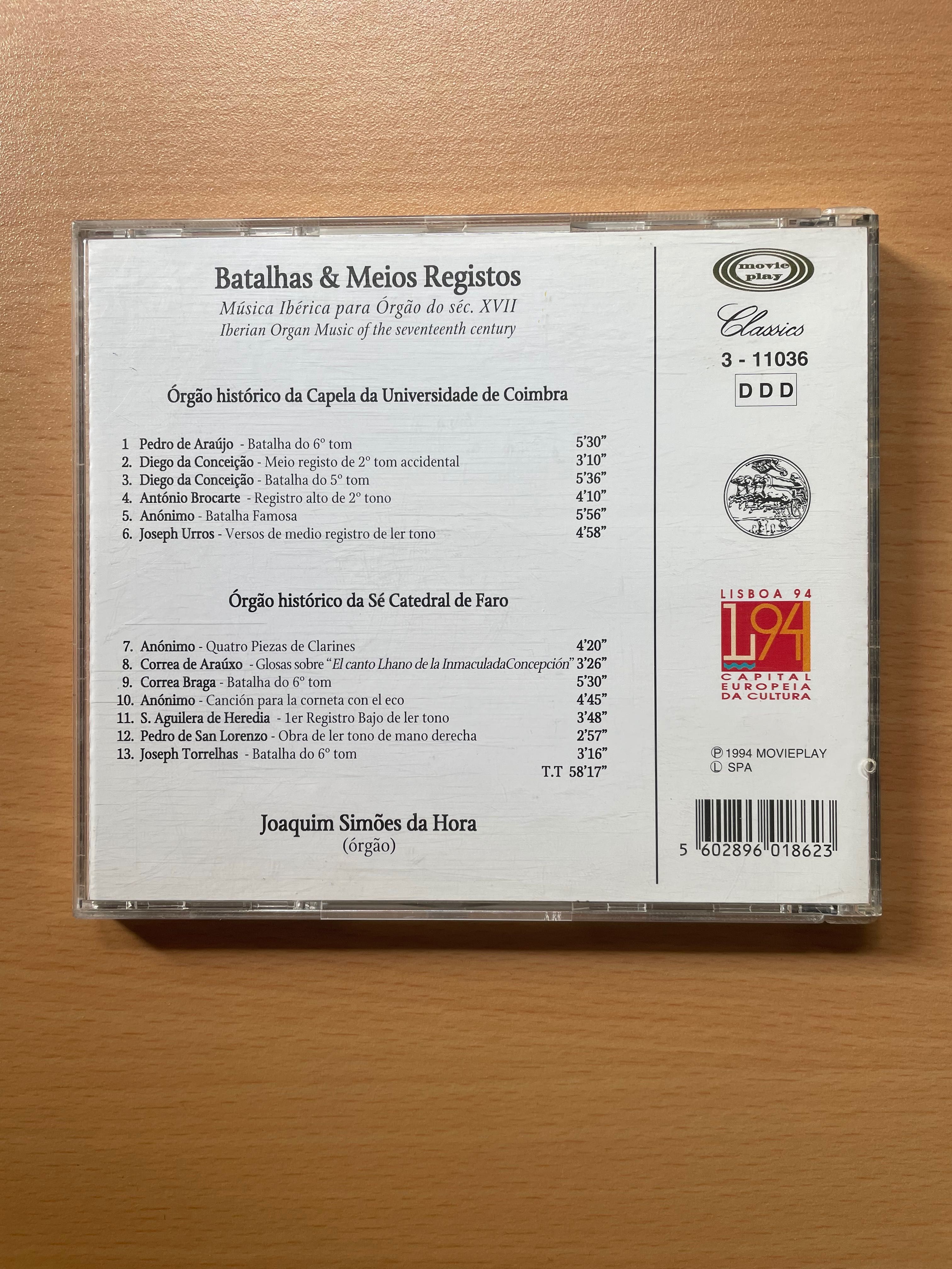 CD Batalhas & Meios Registos - Música Ibérica Para Órgão Do Séc. XVII