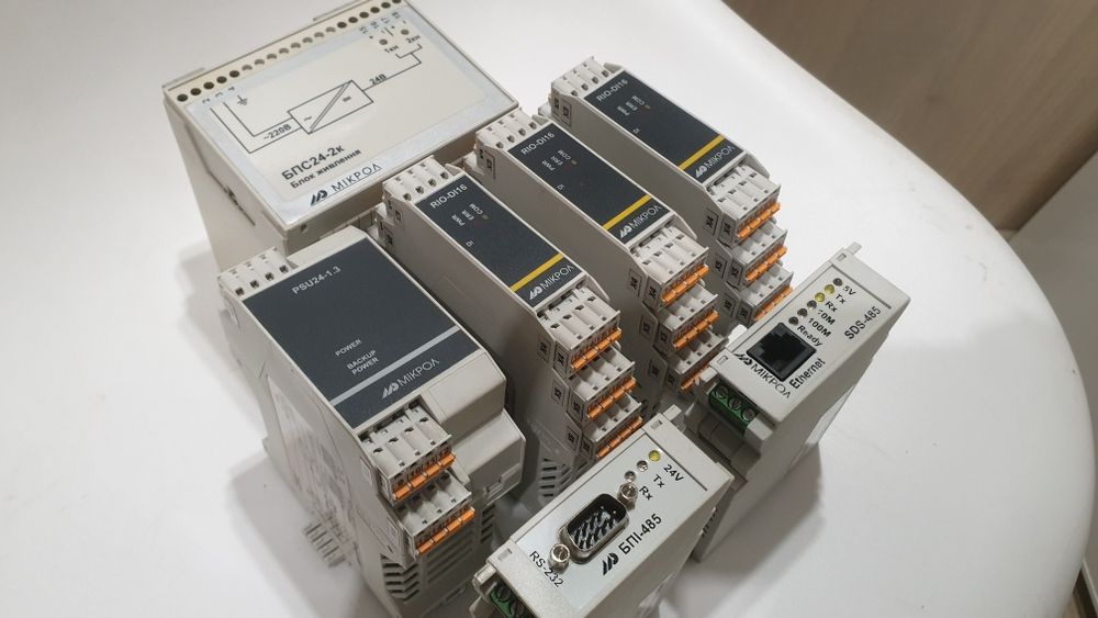 Мікрол БПІ-485, RIO-DI16-1, SDS-485, БПС24-2К, PSU24-1.3