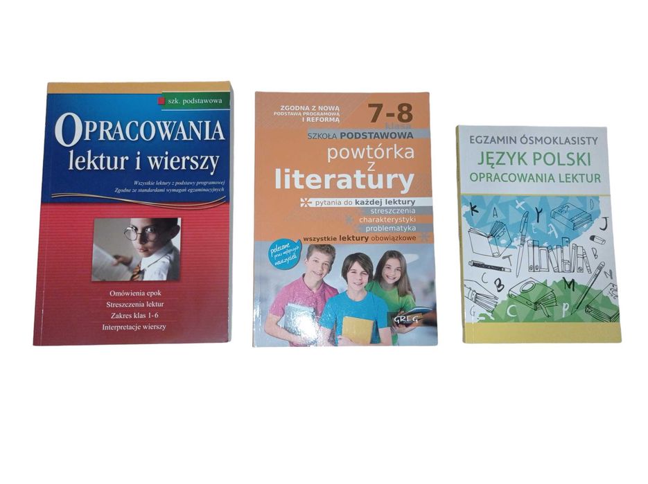 ZESTAW Opracowania lektur Szkoła podstawowa