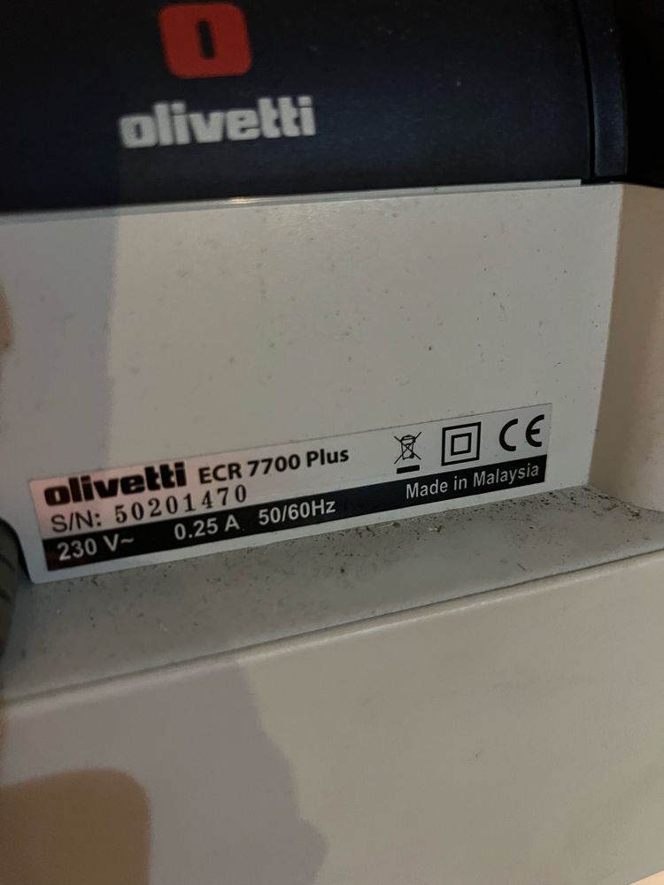 Registadora Olivetti ECR 7700 plus