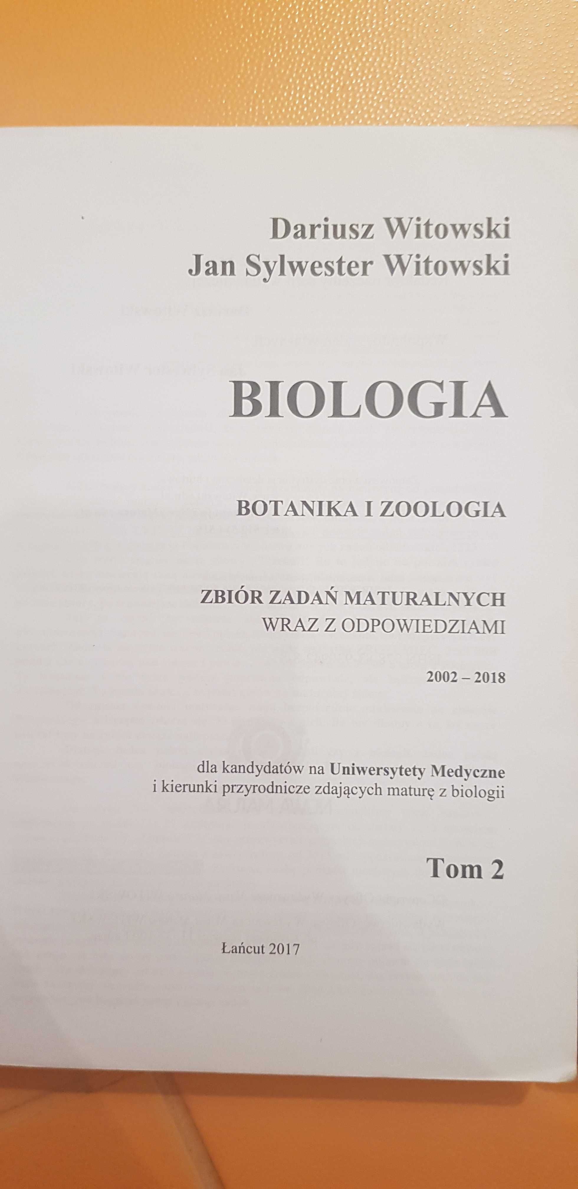 Biologia 1 i 2. Witowski. Zbiory zadań.