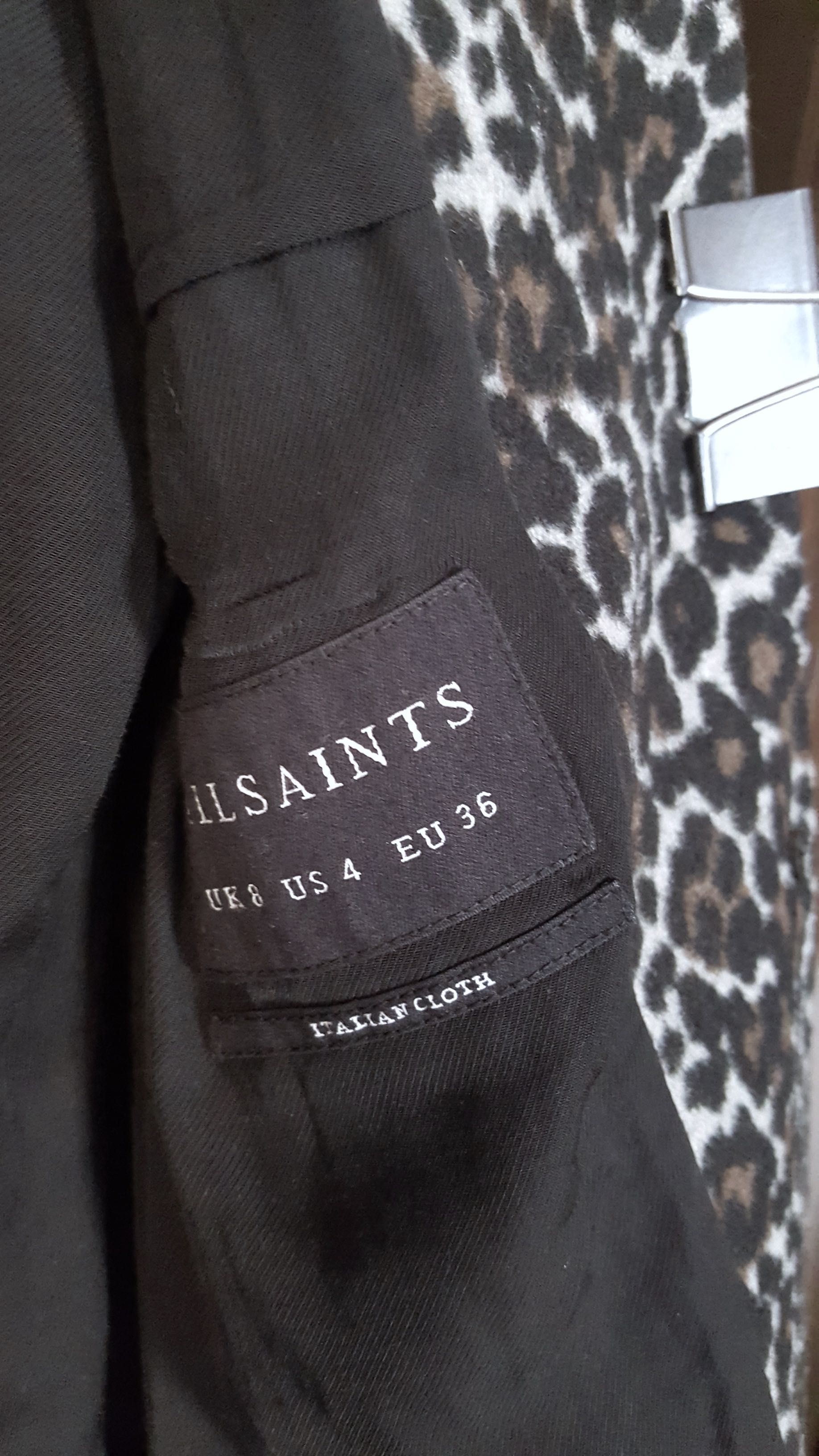 AllSaints Leni Leo Coat__Elegancki płaszcz przejściowy /dyplomatka__36