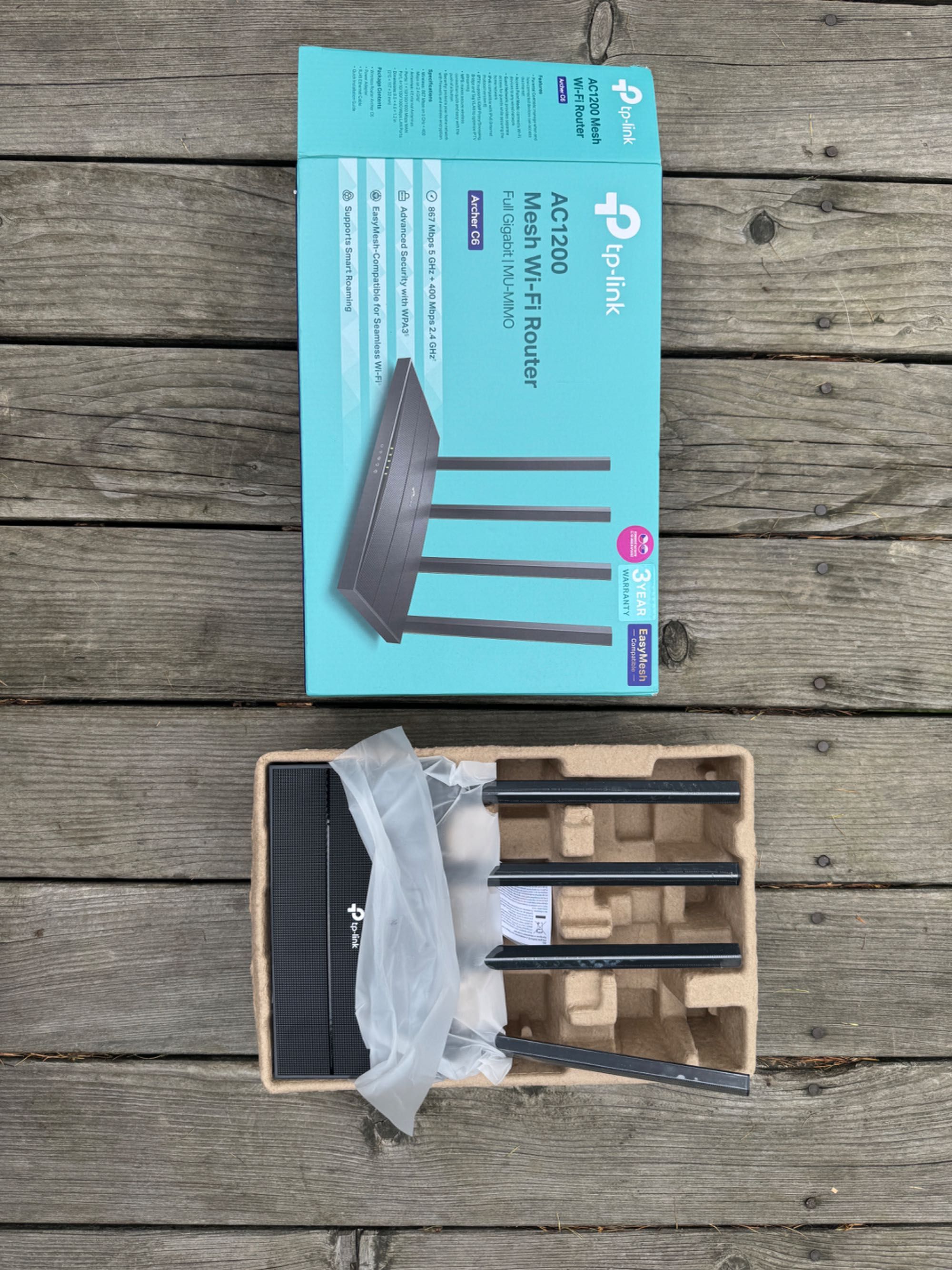 Antena MikroTik LHG lte6 kit router Tp Link AC1200 zestaw