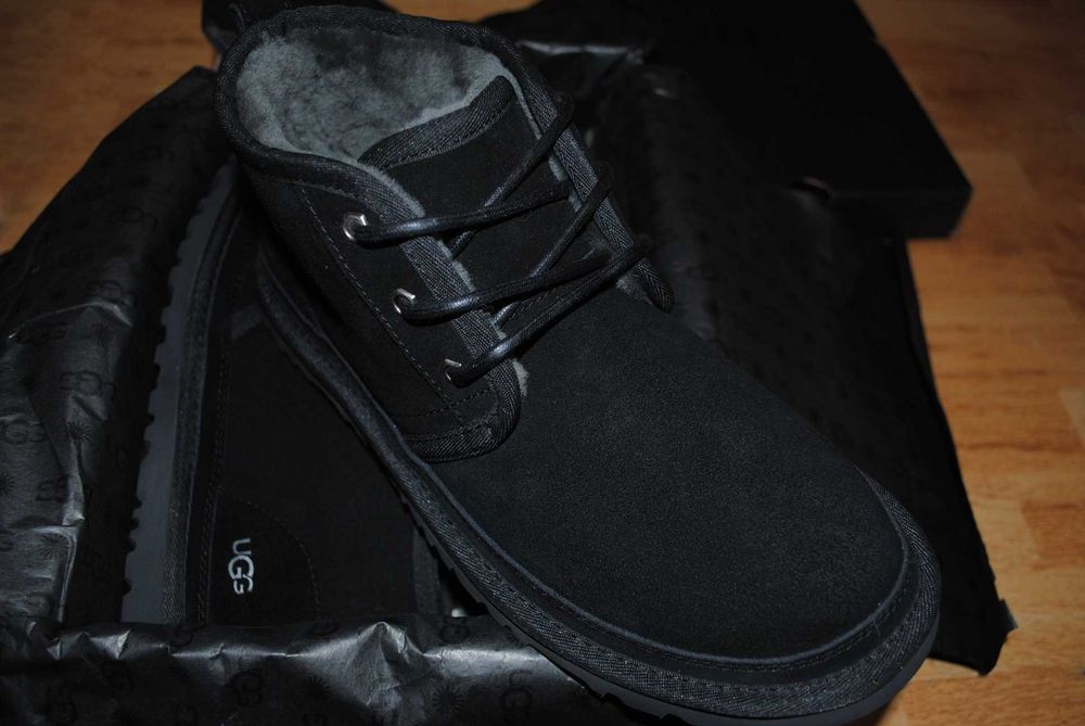 Чоловічі черевики на шнурівці угги UGG Australia Neumel Black Men