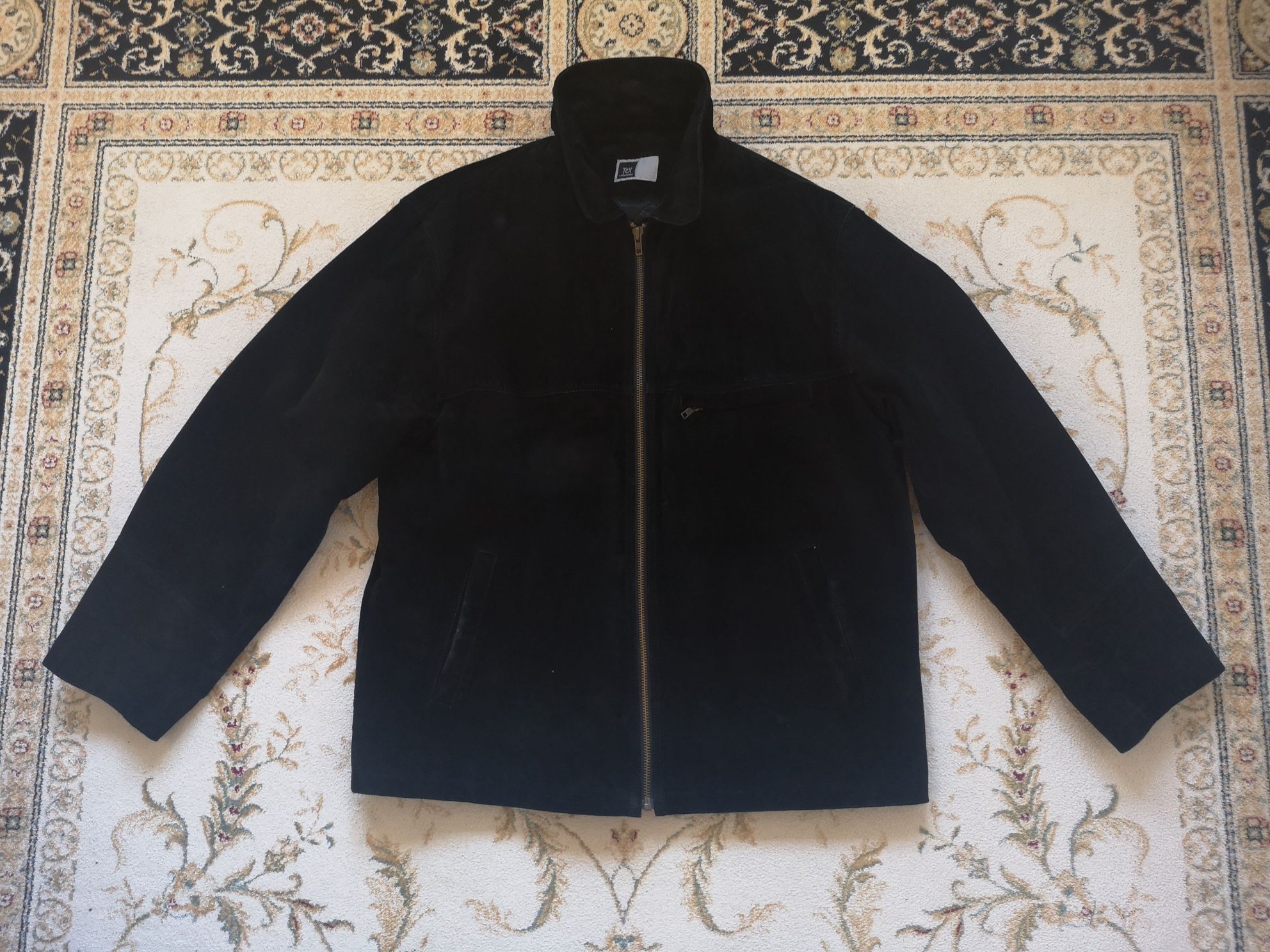 Męska kurtka zamszowa: TEX Collection rozm.XL - czarna
