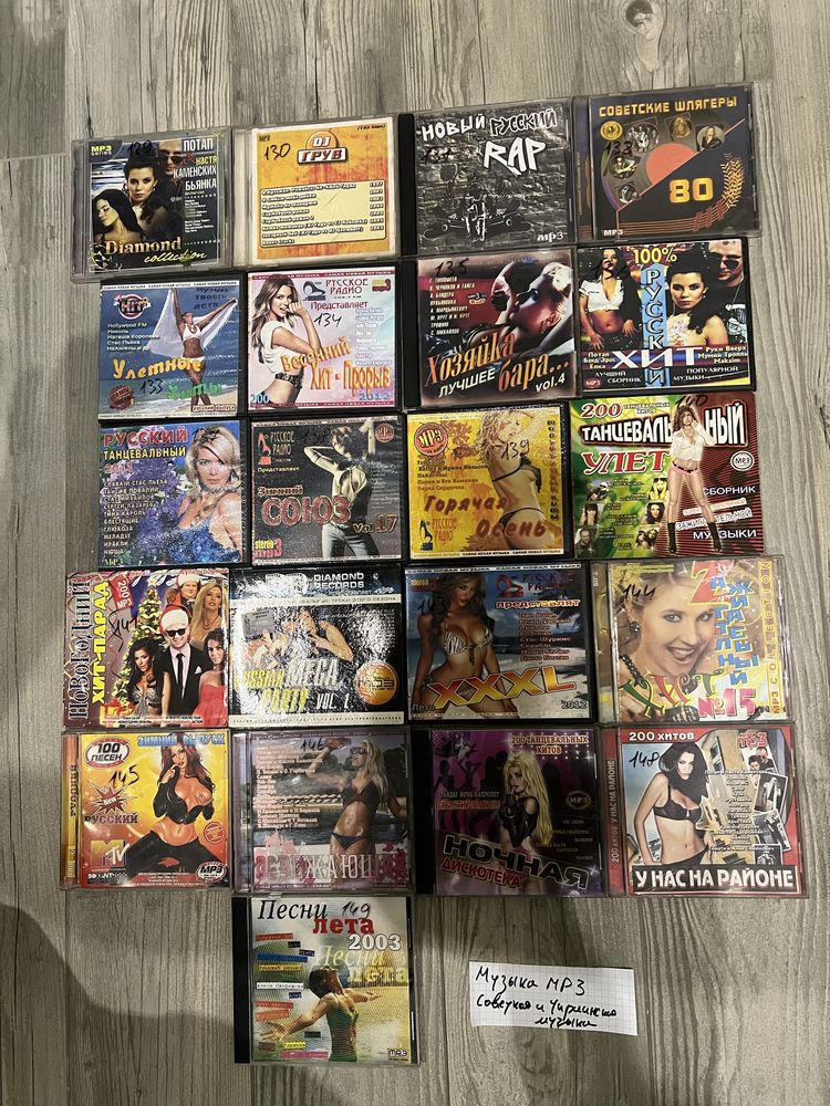 Продам  музыкальные диски диски CD/MP3
