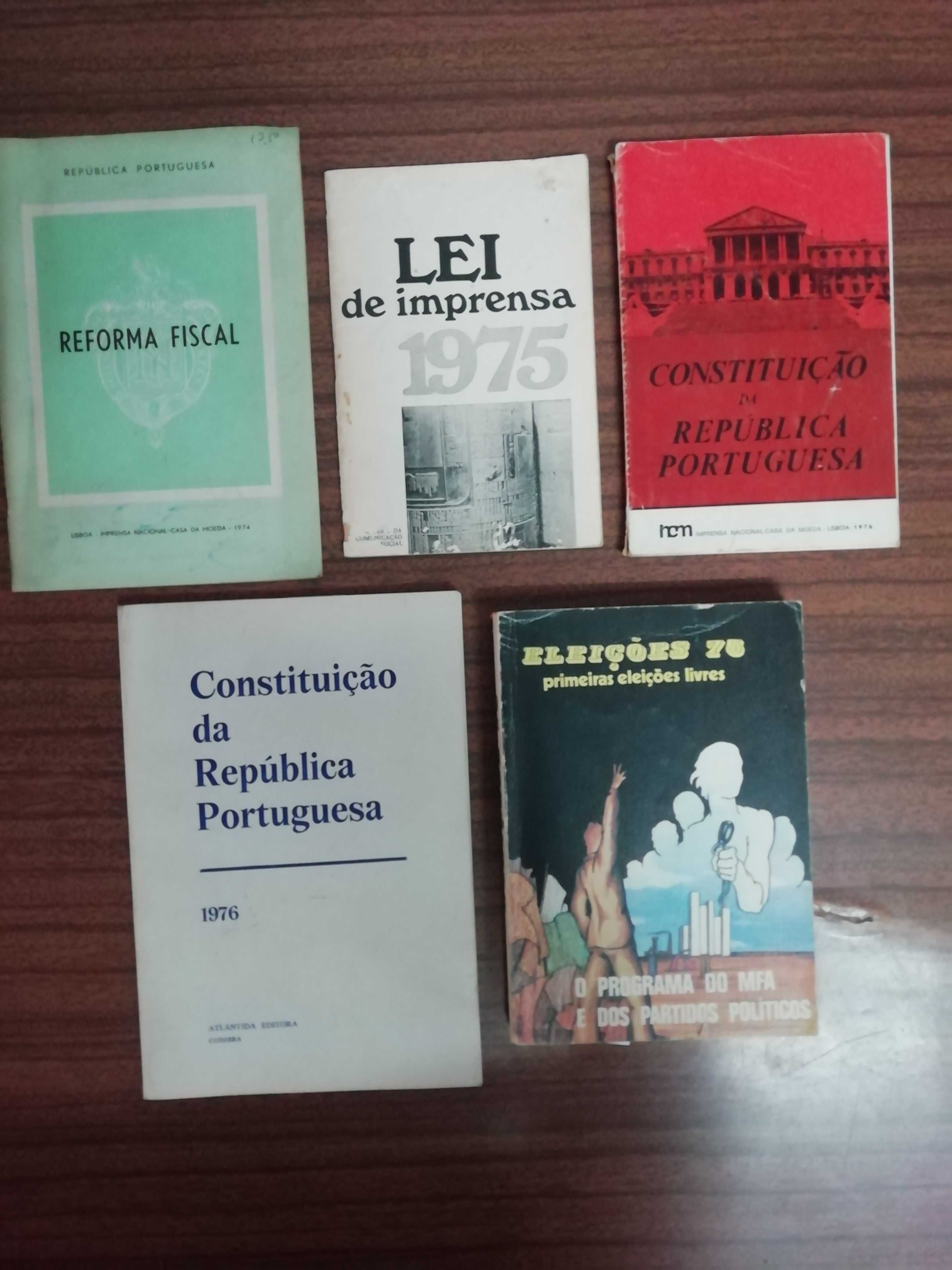 Constituição da República Portuguesa x5 Livros