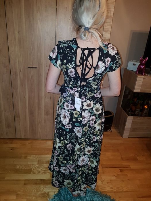 Długa sukienka kwiaty